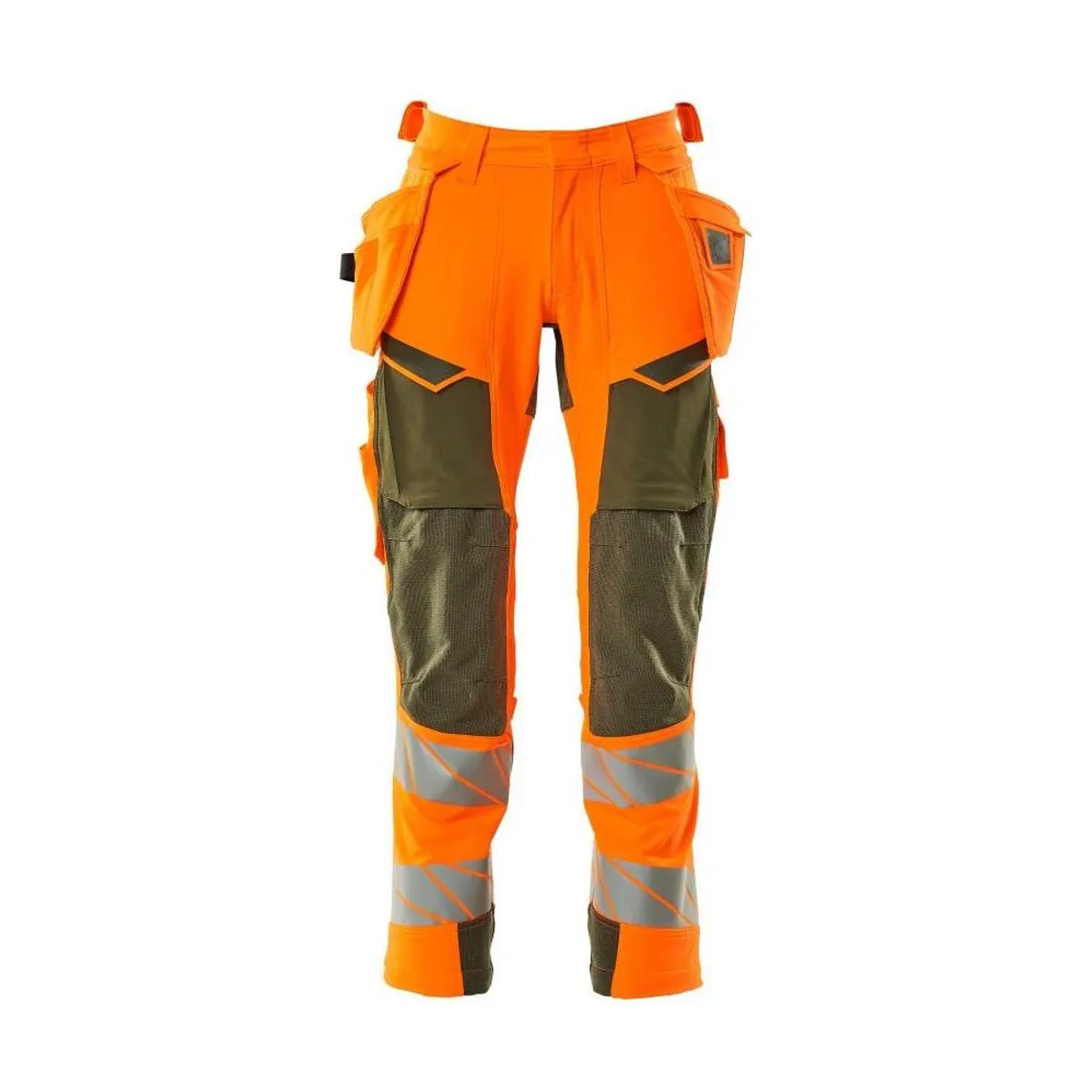 Mascot®Accelerate Safe håndværkerbukser hængelommer 19031-711-1433 hi-vis orange/mosgrøn