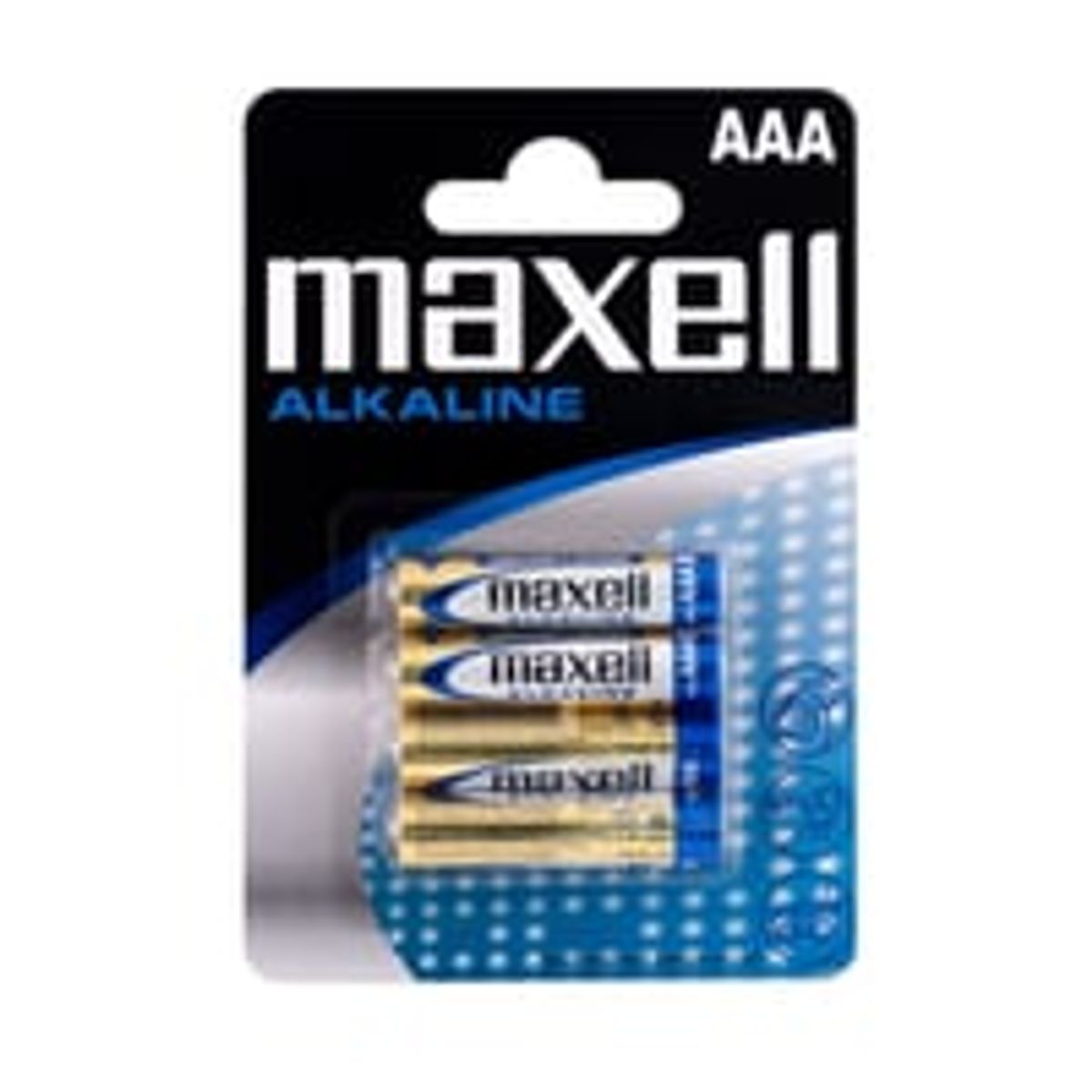 Maxell alkaline AAA/LR03 batteri, 4 stk.