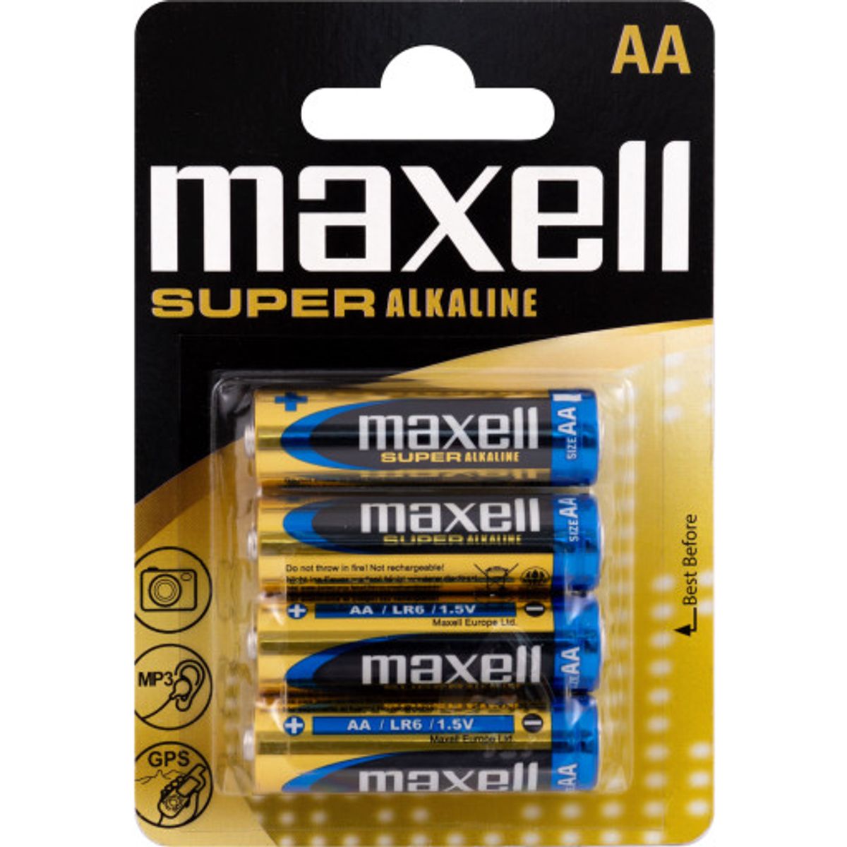 Maxell Super AA batterier, 4 stk.