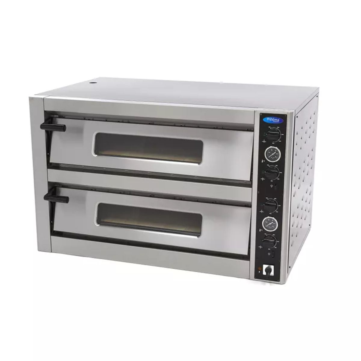 Maxima Pizzaovn - Deluxe Pizzaovn 6 + 6 x 30 cm Dobbelt 400V