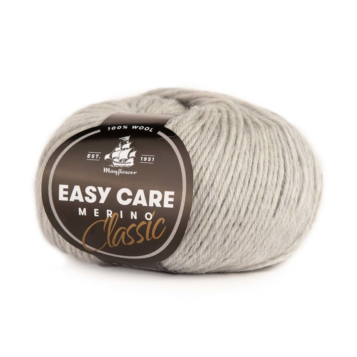 Mayflower Easy Care Classic - 204 Cool Grey, Merinogarn, fra Mayflower