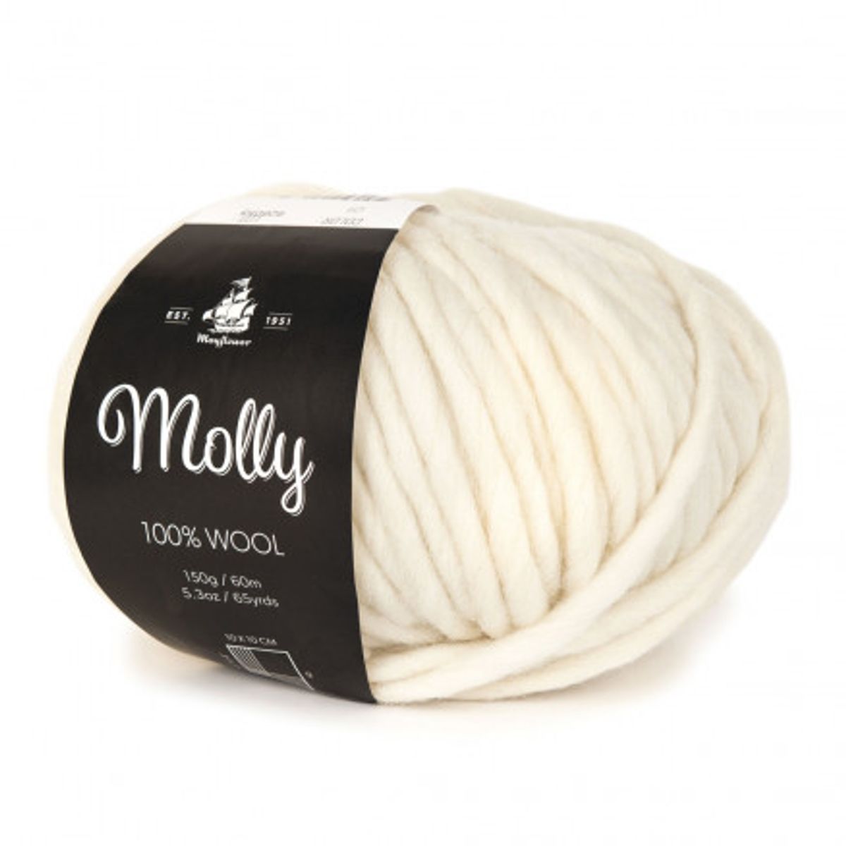 Mayflower Molly Garn Unicolor 01 Natur