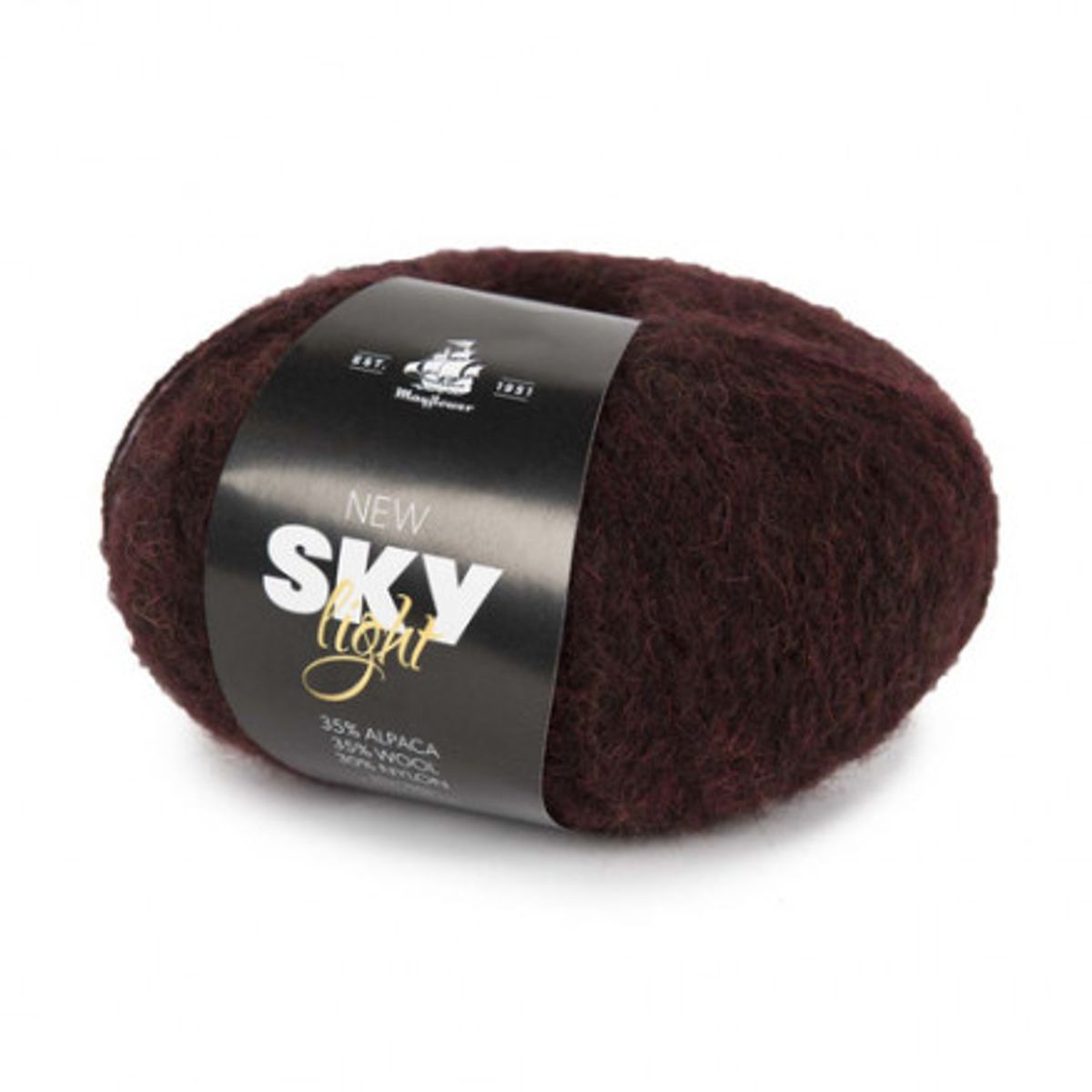 Mayflower New Sky Light Garn Unicolor 176 Aubergine