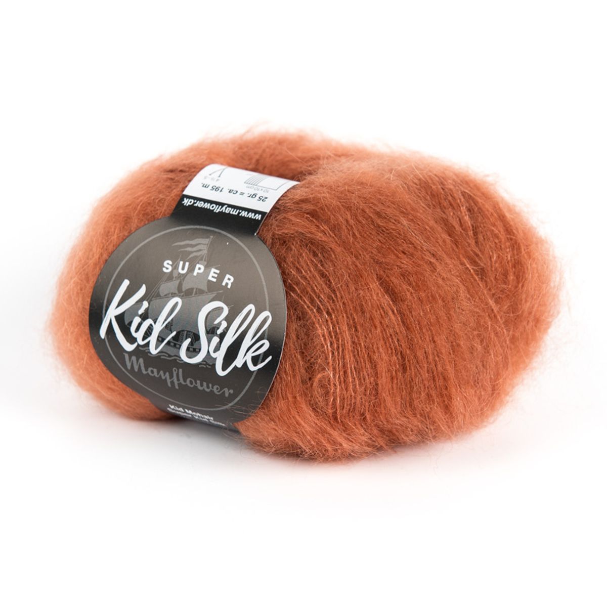 Mayflower Super Kid Silk - Lys brun 37, Mohair/Silk, fra Mayflower