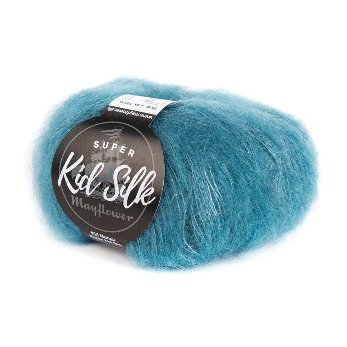 Mayflower Super Kid Silk - Lys petroleum 27, Mohair/Silk, fra Mayflower