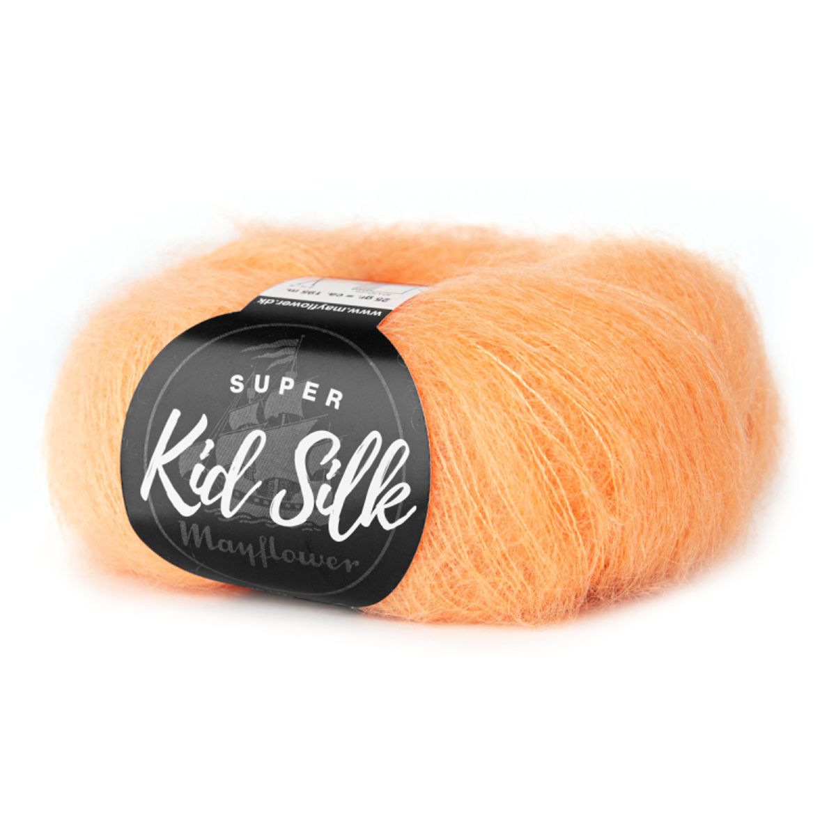 Mayflower Super Kid Silk - Pibeved Fersken 62, Mohair/Silk, fra Mayflower