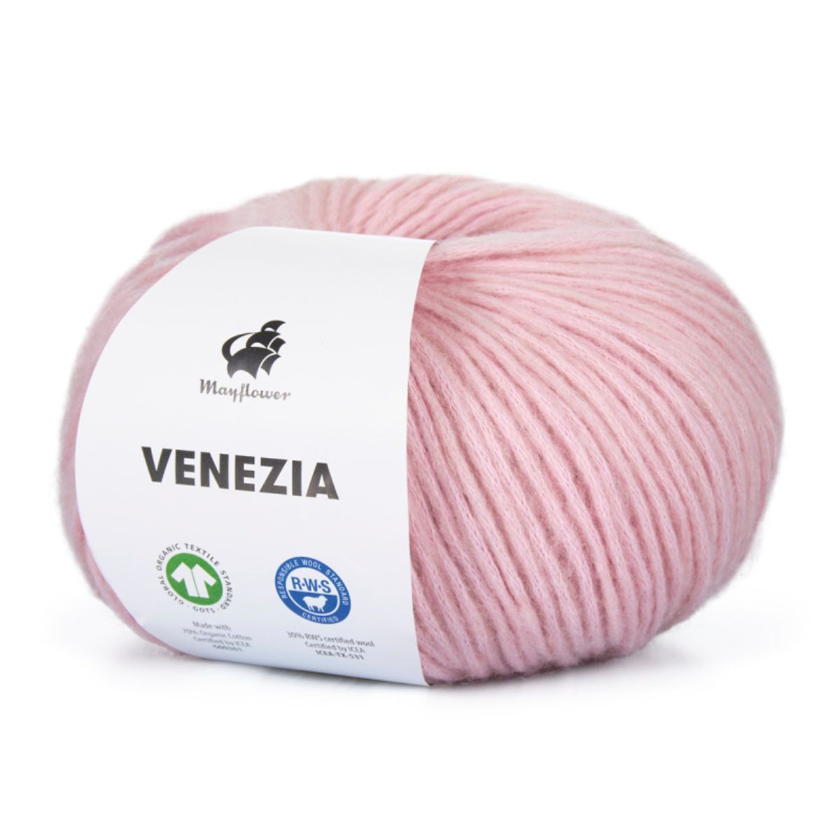 Mayflower Venezia - Pastel Rosa 030, Bomuldsgarn, fra Mayflower