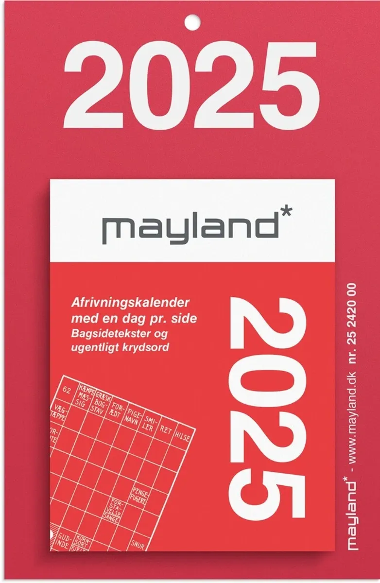 Mayland Afrivningskalender lille 2025