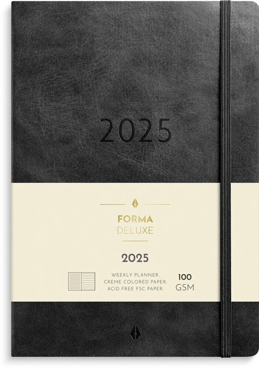 Mayland Ugekalender 2025 forma deluxe A5 sort