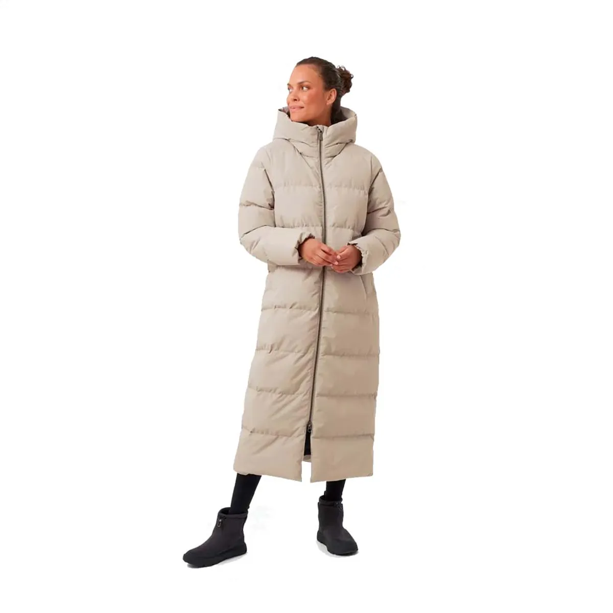 Mckinley Anna Purna Long Puffer Jakke Dame (Farve: Beige, Størrelse: 36)