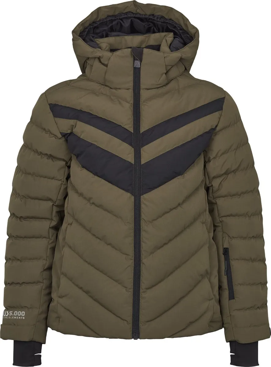 Mckinley Maggie Jacket Børn (Farve: Olive Night/blåck, Størrelse: 116)