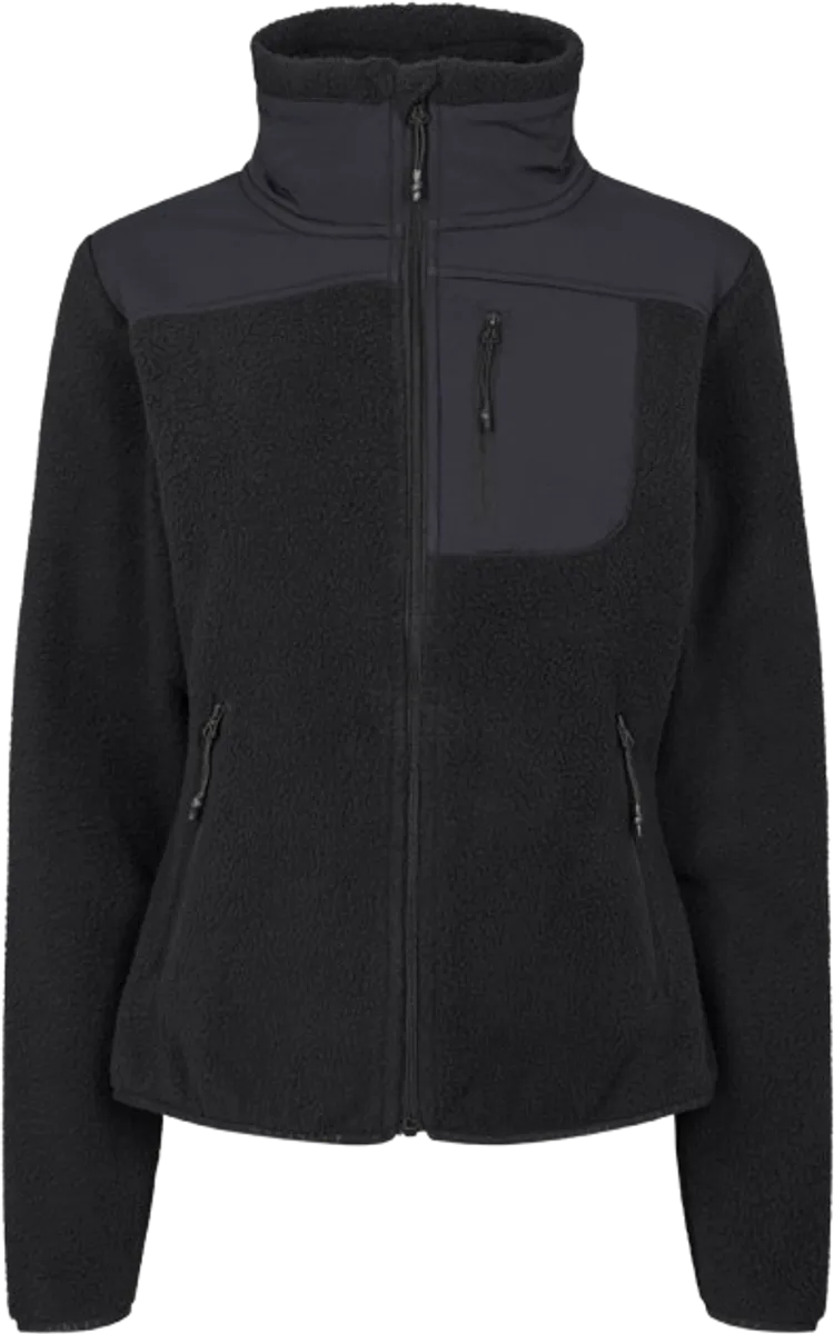 Mckinley Nomis Pile Fleece Jacket Dame (Farve: Black/black, Størrelse: 2xl)