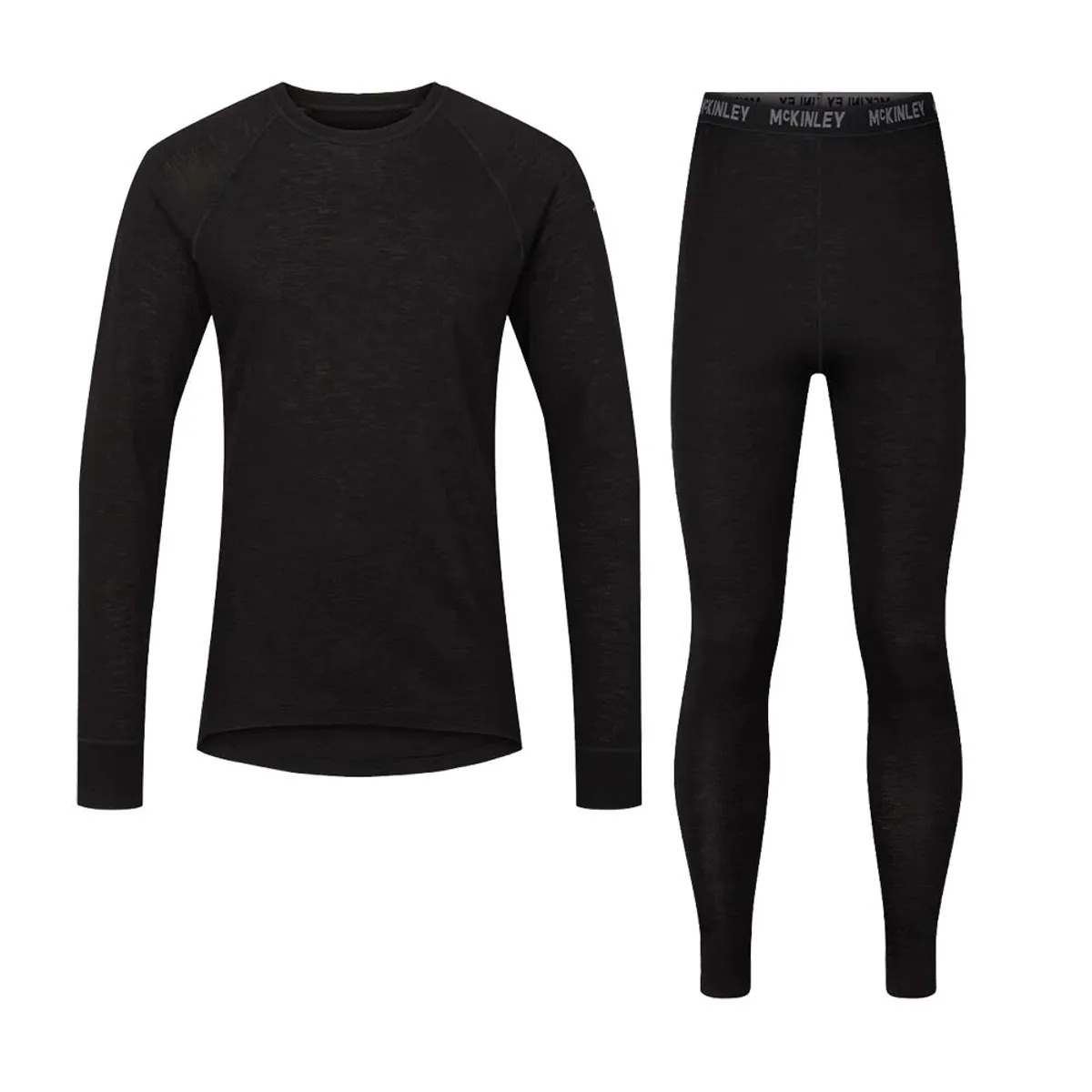 Mckinley Uld Base Layer Sæt Dame (Farve: Sort, Størrelse: 32/34)