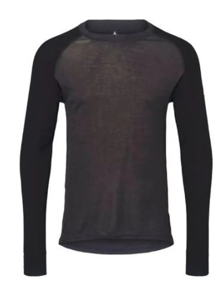 Mckinley Uld Base Layer Tee Herre (Farve: Sort, Størrelse: S)