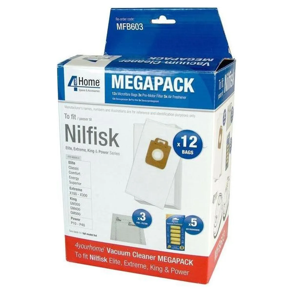 MEGAPACK NILFISK 12 MICRO, 3 PRE/MO.FILT. 5 AIRFRESH 4YH