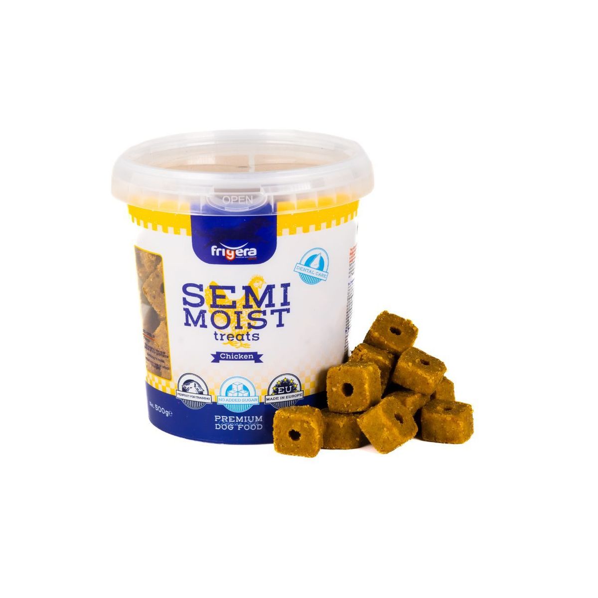 Meldgaard - Frigera Semi-Moist Treats Kylling 500g - Hundegodbidder