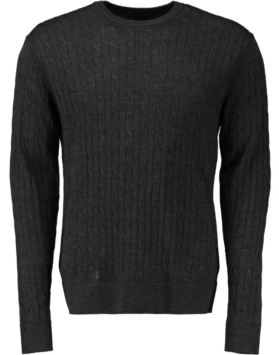 Mens cable merino modern fit