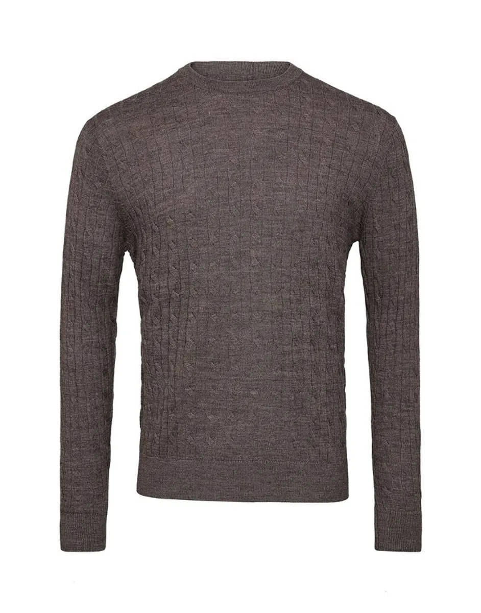 Mens merino o-neck modern fit