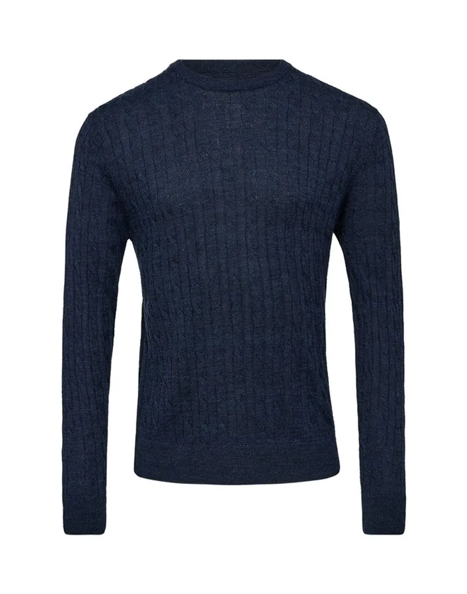 Mens merino o-neck modern fit