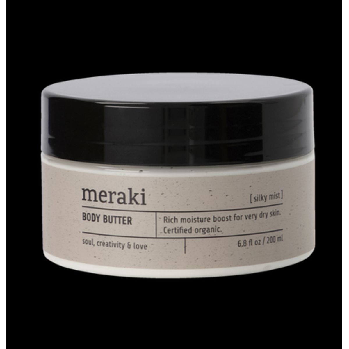 Meraki Body Butter, Silky Mist, 200ml.