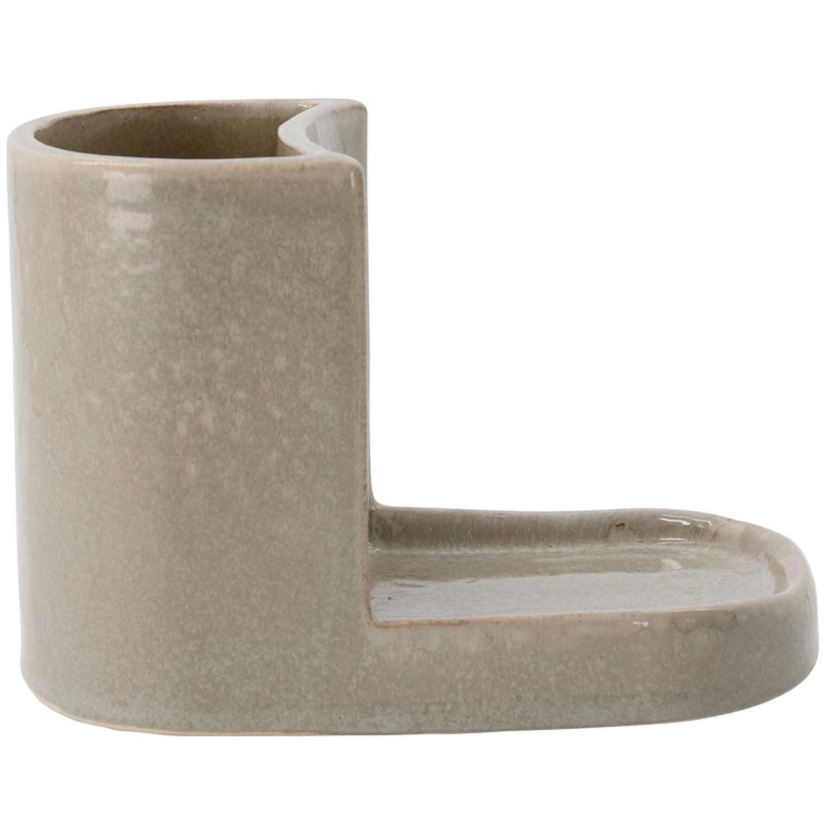 Meraki Brush And Soap Holder Datura Small - Shellish Grey