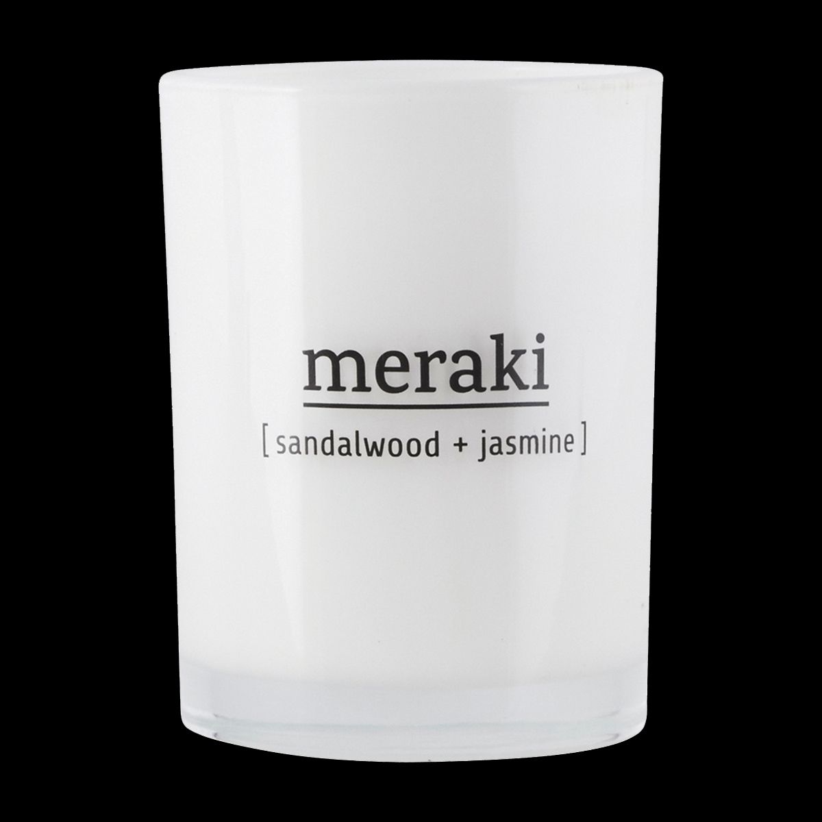 Meraki Duftlys Sandalwood & Jasmine, Dm.: 8 cm, h.: 10.5 cm.