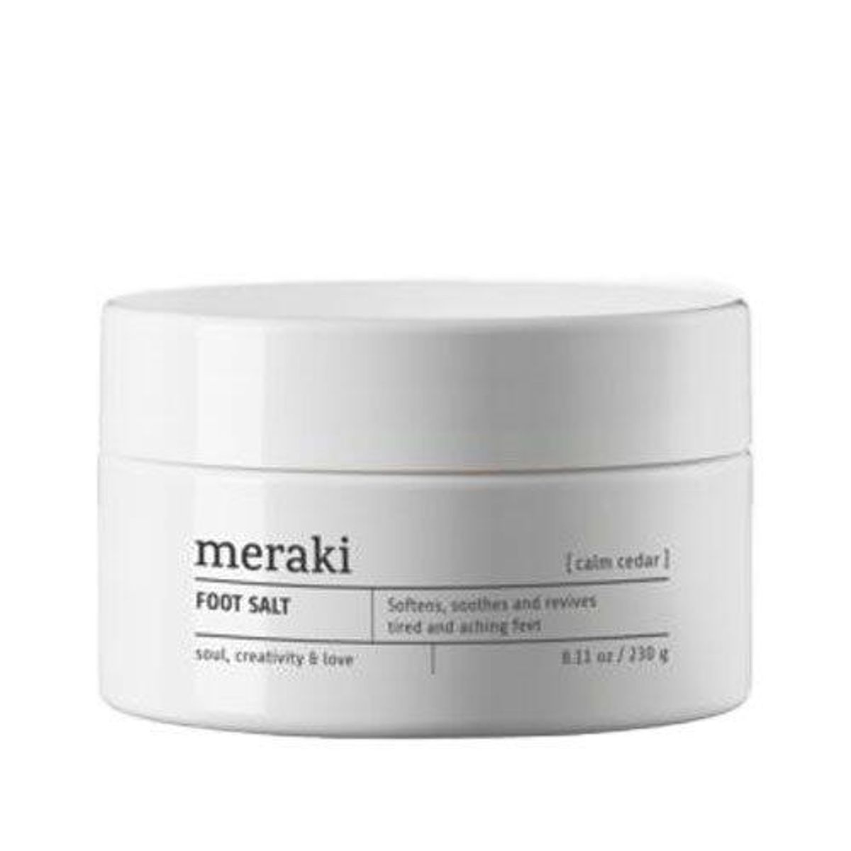 Meraki Foot salt, Calm cedar - 230 gram