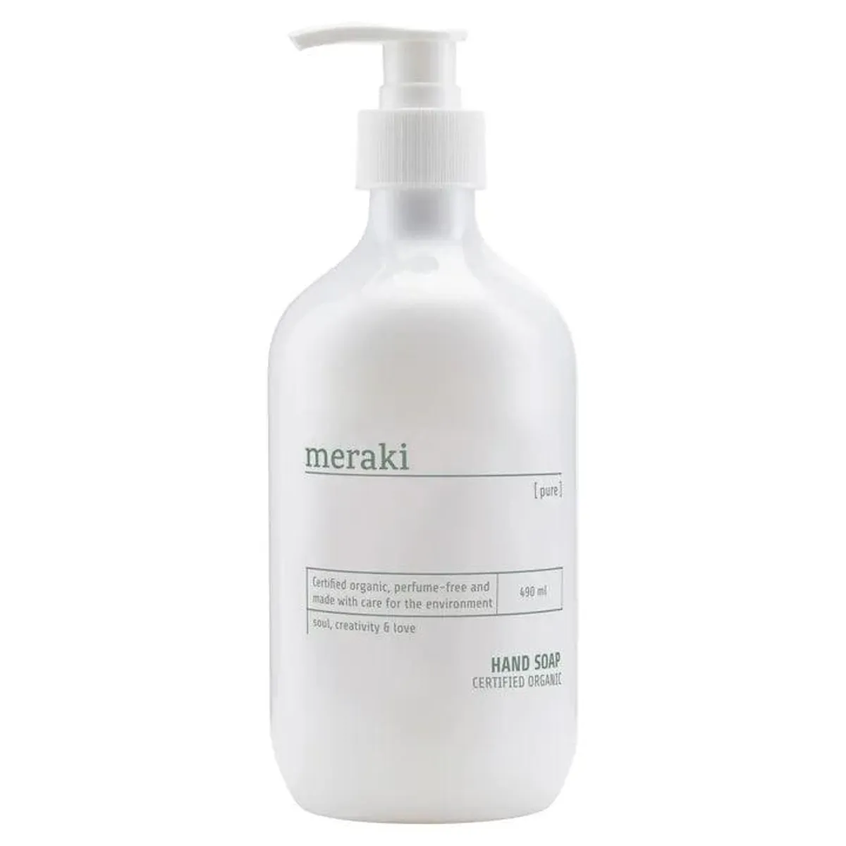 Meraki Håndsæbe pure 490 ml (udløbet 03/2023)