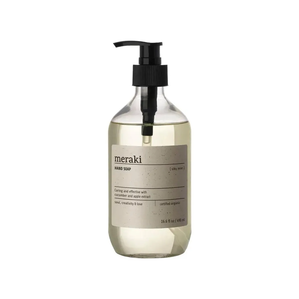 Meraki Håndsæbe Silky mist 490 ml (UDLØBET)