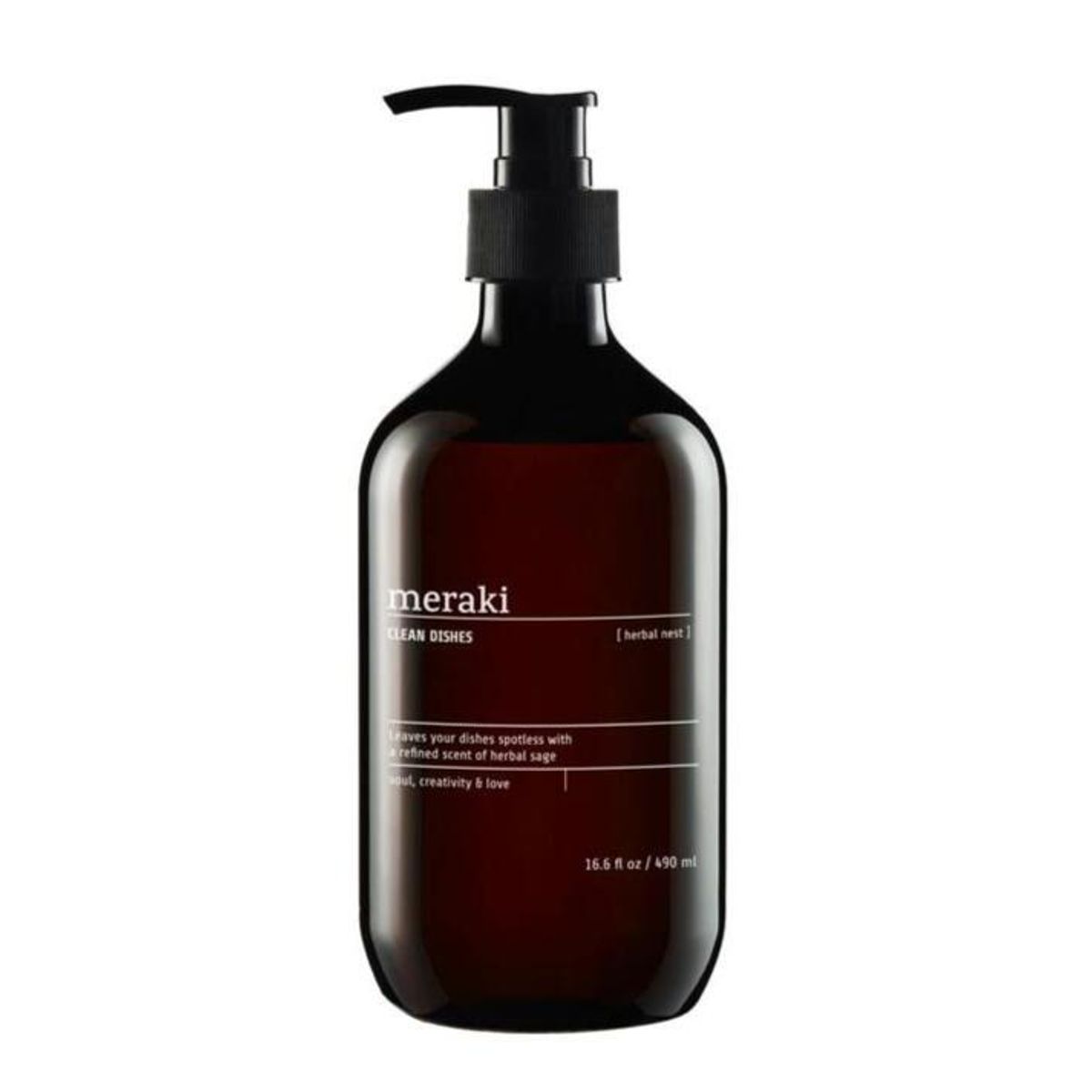 Meraki Opvaskemiddel Herbal Nest, 490ml.