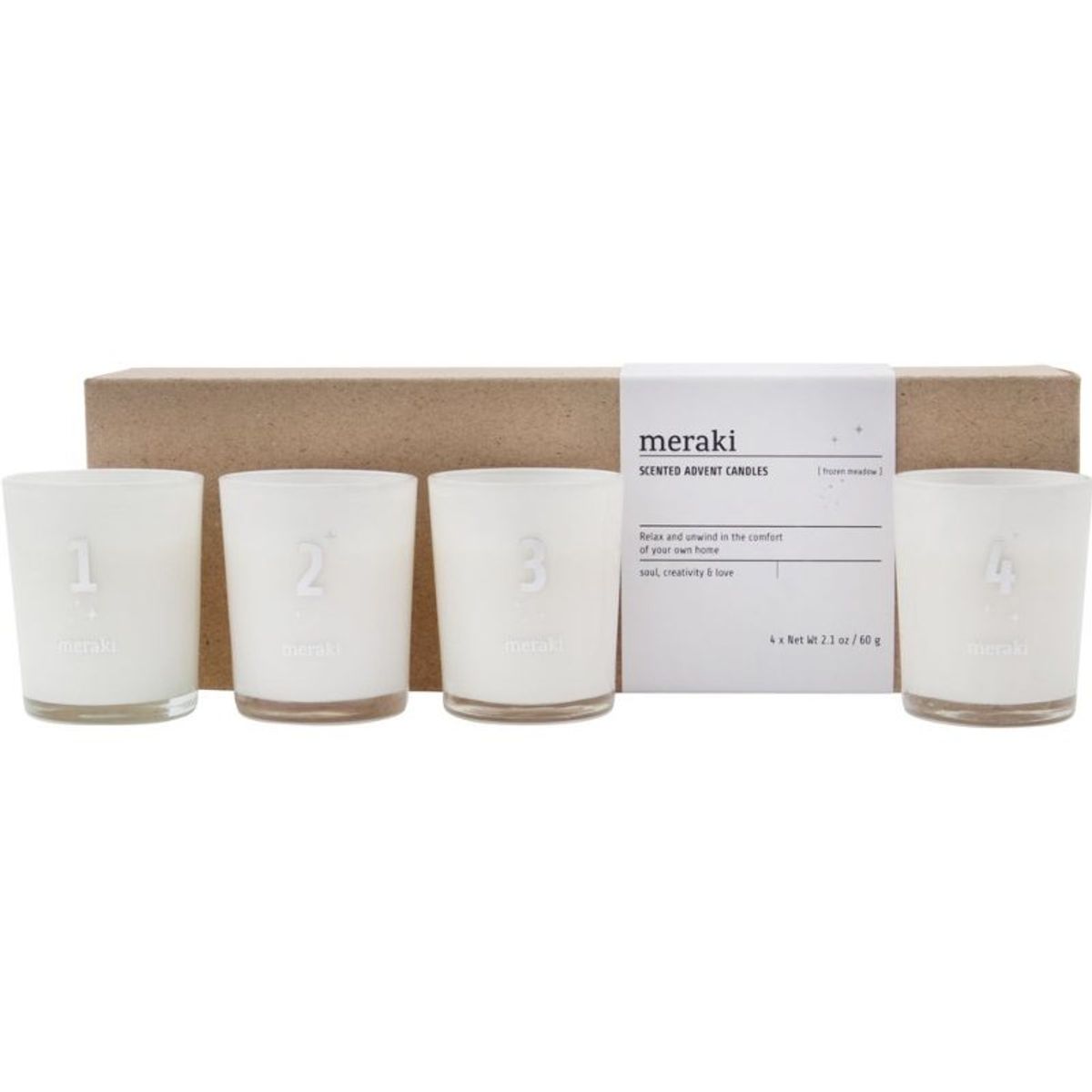 Meraki Scented Advent Candles - Frozen Meadow