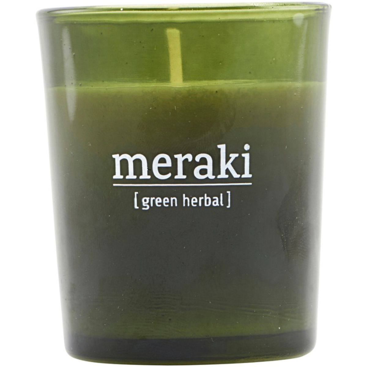 Meraki Scented Candle 5,5 x 6,7 cm - Green herbal