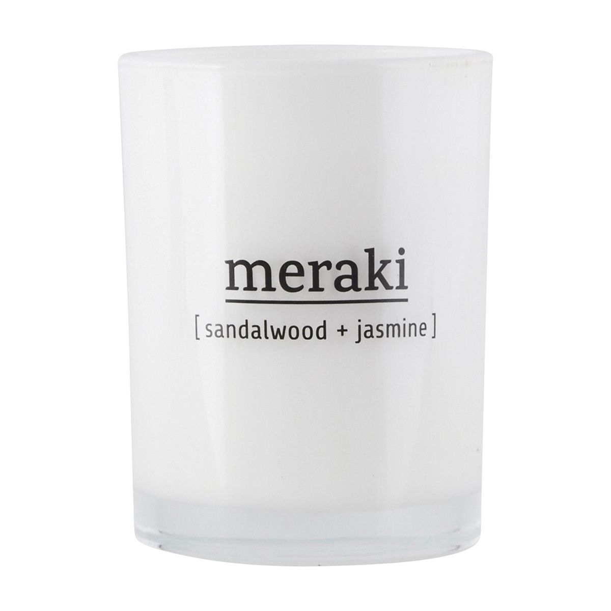 Meraki Scented Candle Sandalwood & Jasmine 8x10,5 cm.