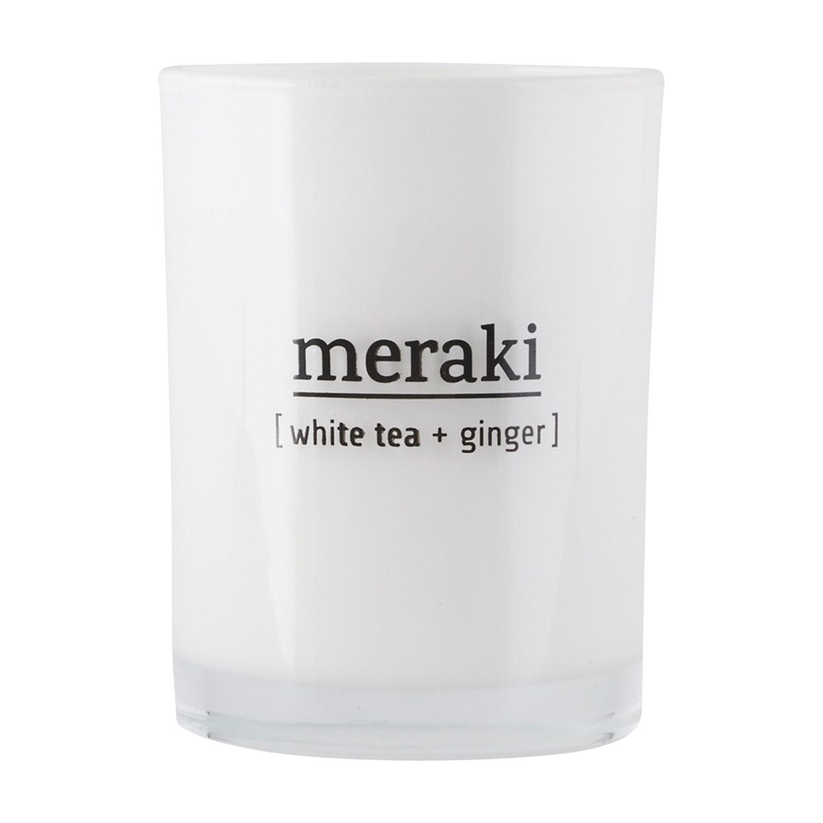 Meraki Scented Candle White Tea & Ginger 8x10,5 cm.