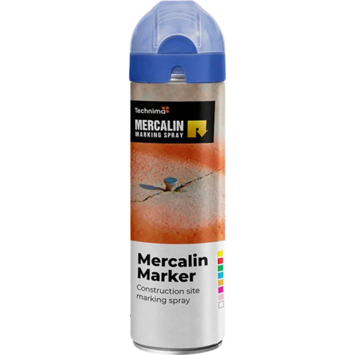 Mercalin markeringsspray - 500gr - floucerende blå