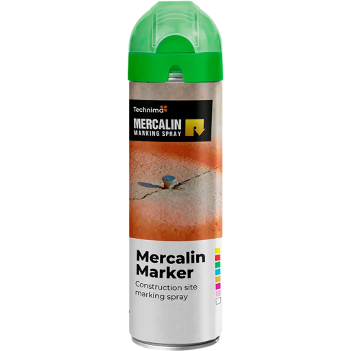 Mercalin markeringsspray - 500gr - floucerende grøn