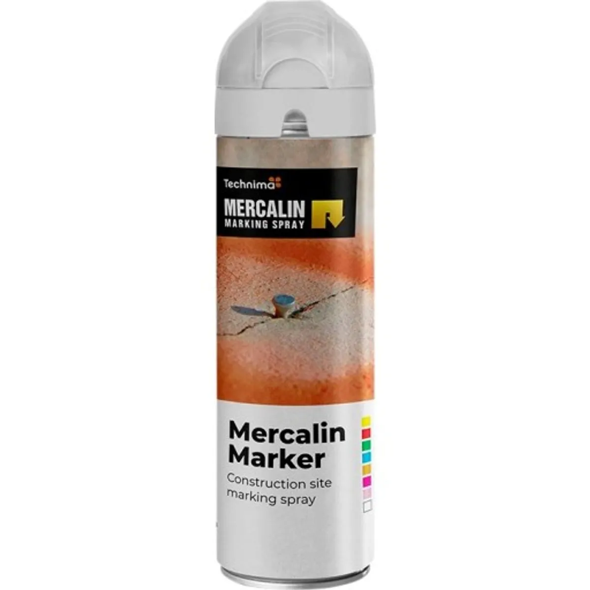 Mercalin markeringsspray - 500gr - floucerende hvid