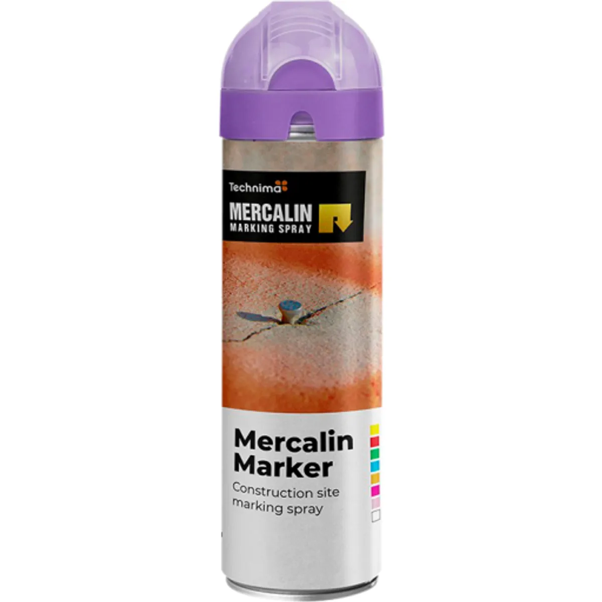 Mercalin markeringsspray - 500gr - floucerende lilla