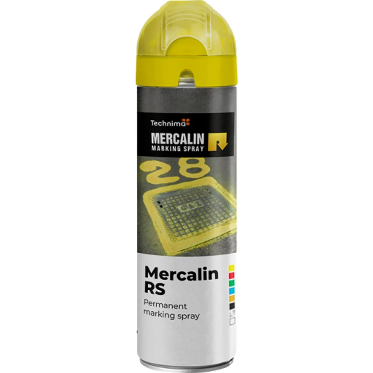 Mercalin markeringsspray - 500gr - gul