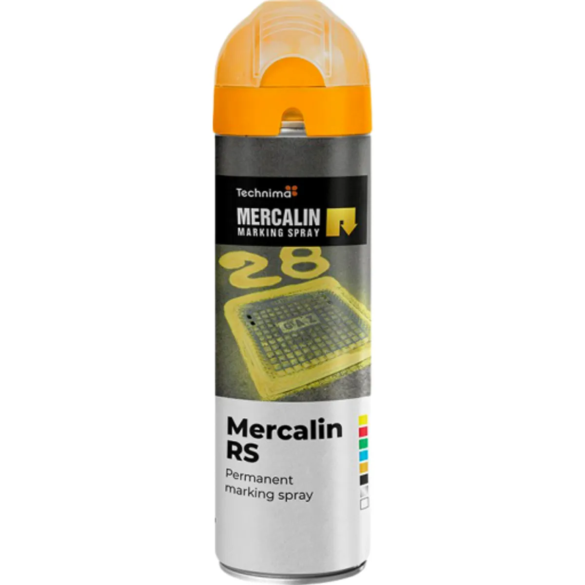 Mercalin markeringsspray - 500gr - orange