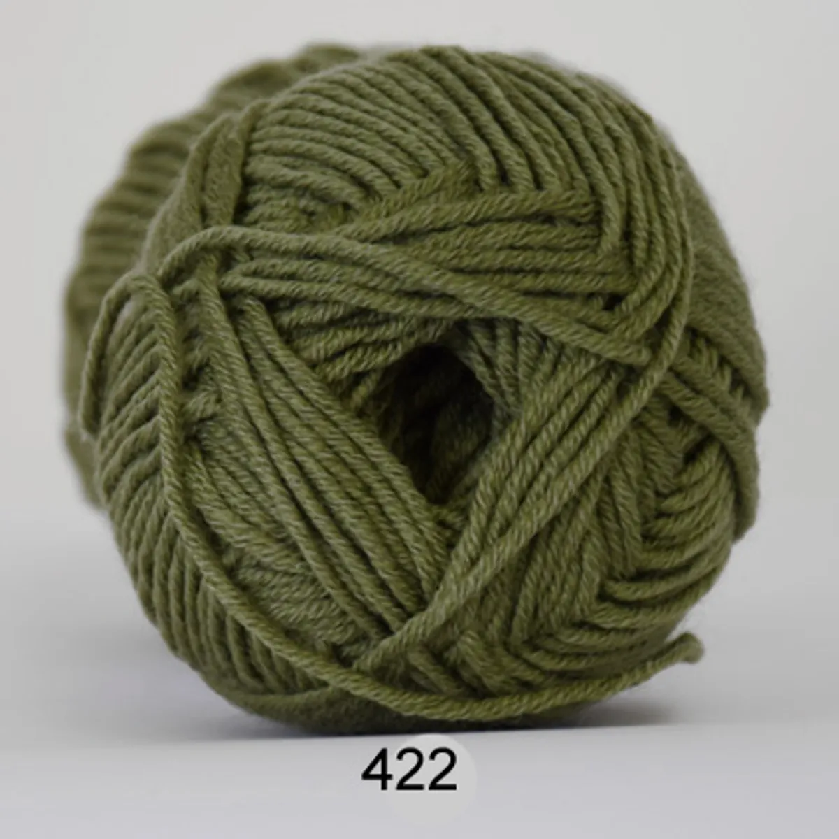 Merino Cotton, armygrøn, 50 g, nr. 422