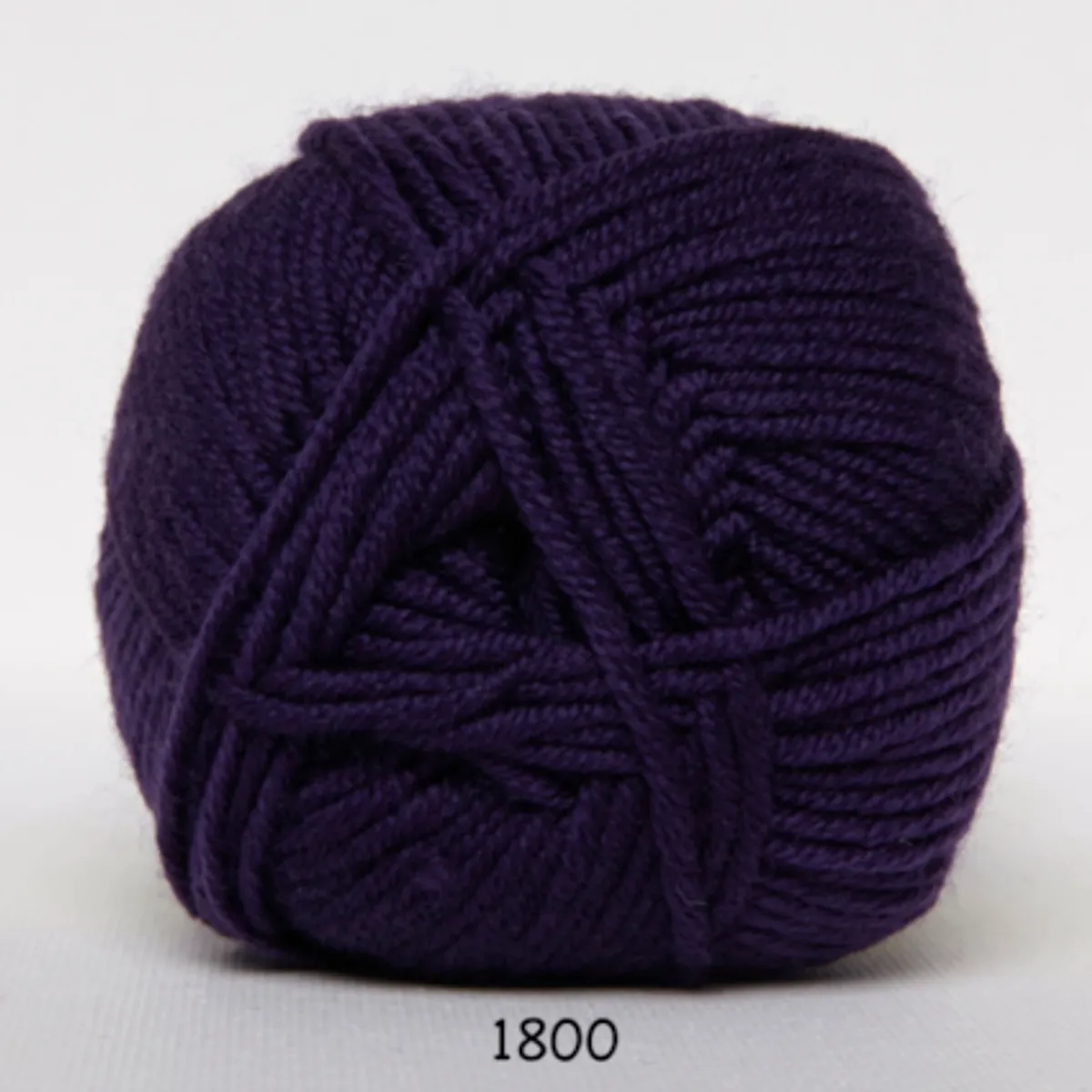 Merino Cotton, mørk lilla, 50 g, nr. 1800