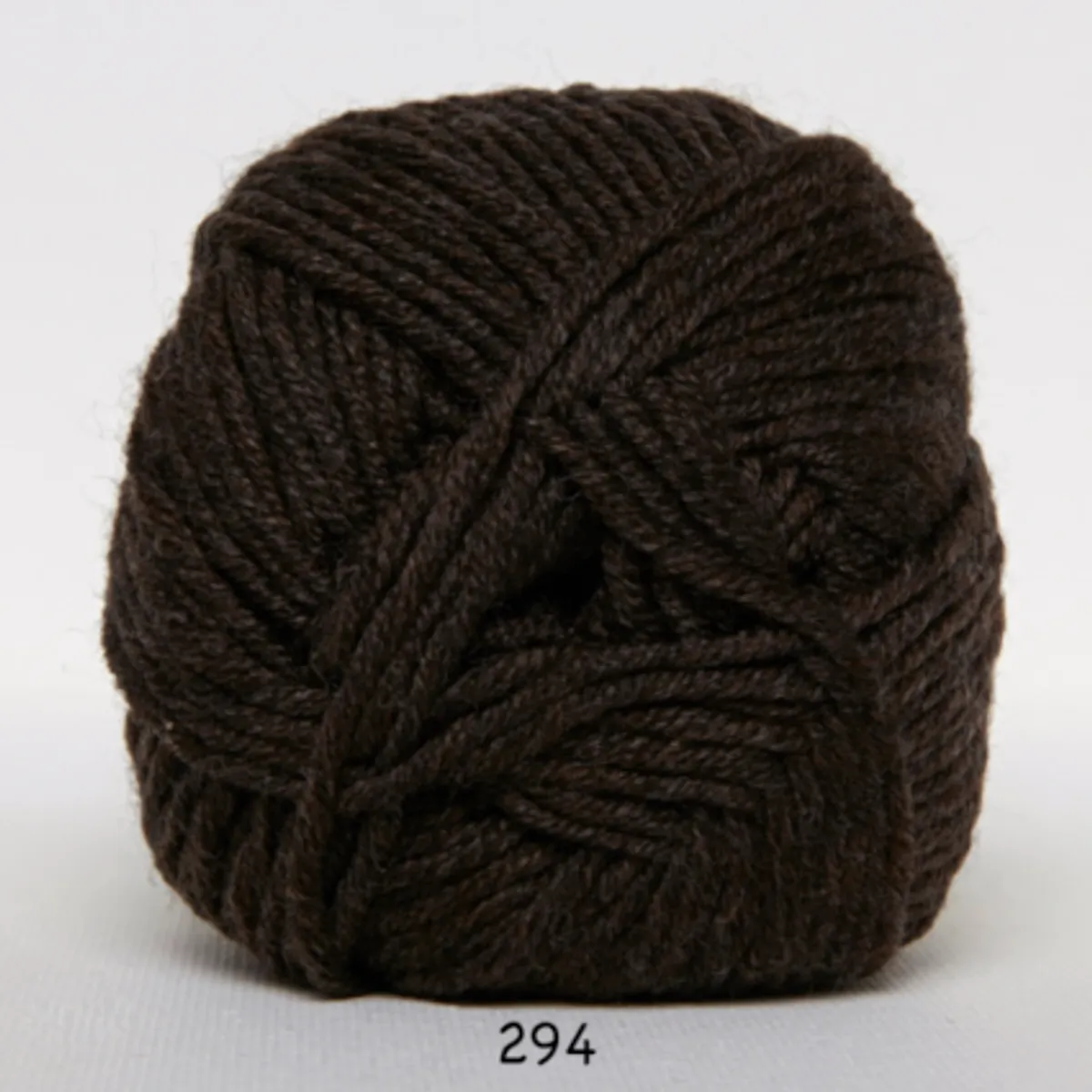 Merino Cotton, mørkebrun, 50 g, nr. 294