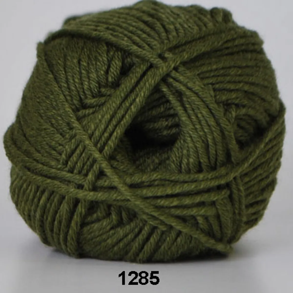 Merino Cotton, mørkegrøn, 50 g, nr. 1285