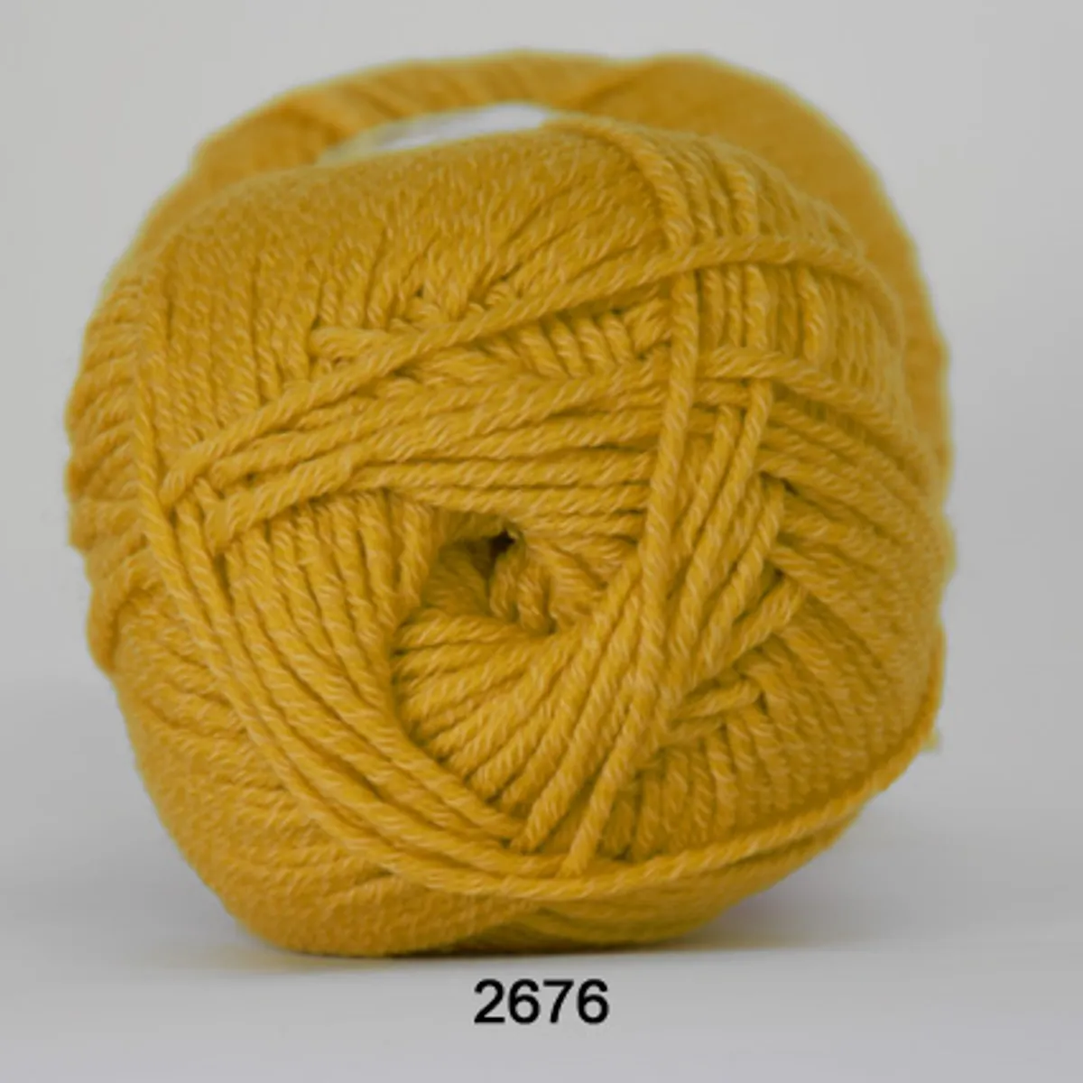 Merino Cotton, solgul, 50 g, nr. 2676