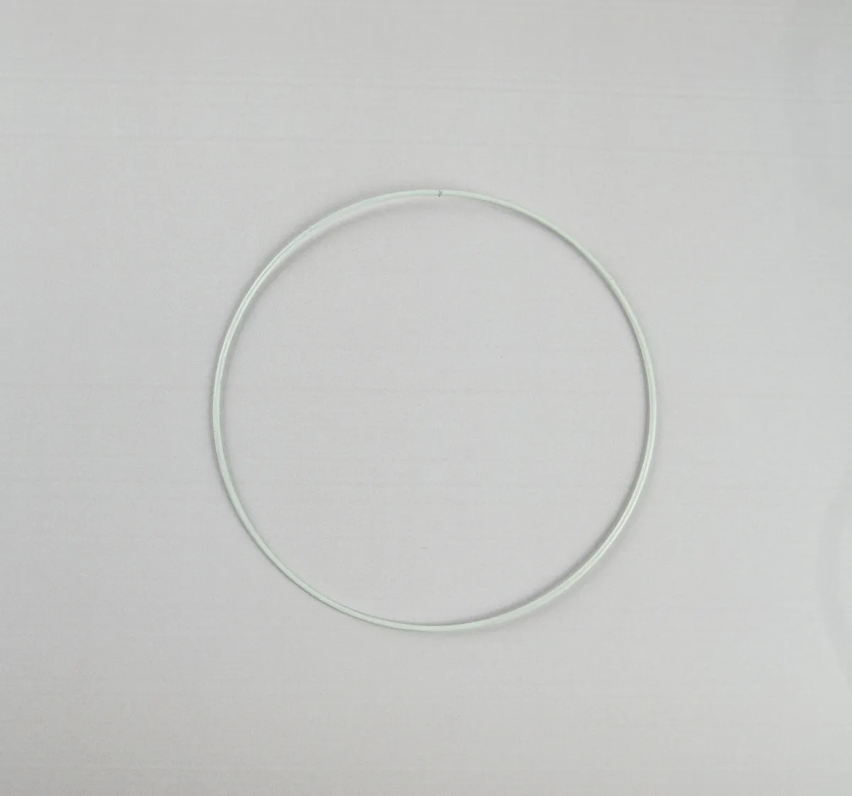 Metalring - hvid - 15 cm