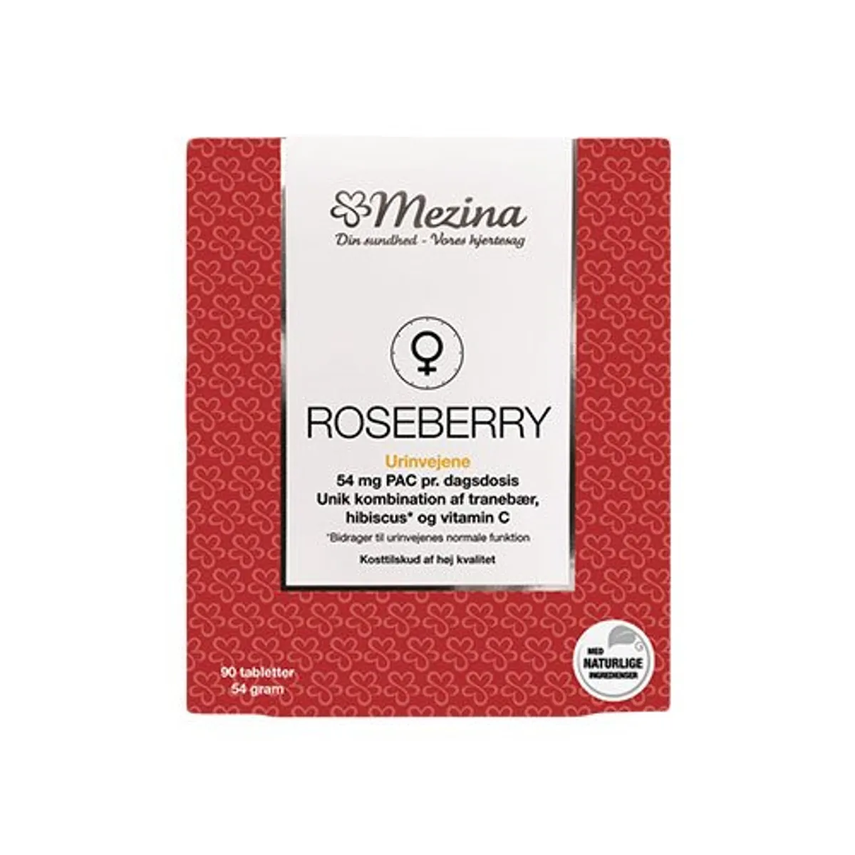 Mezina Roseberry 90 tabletter