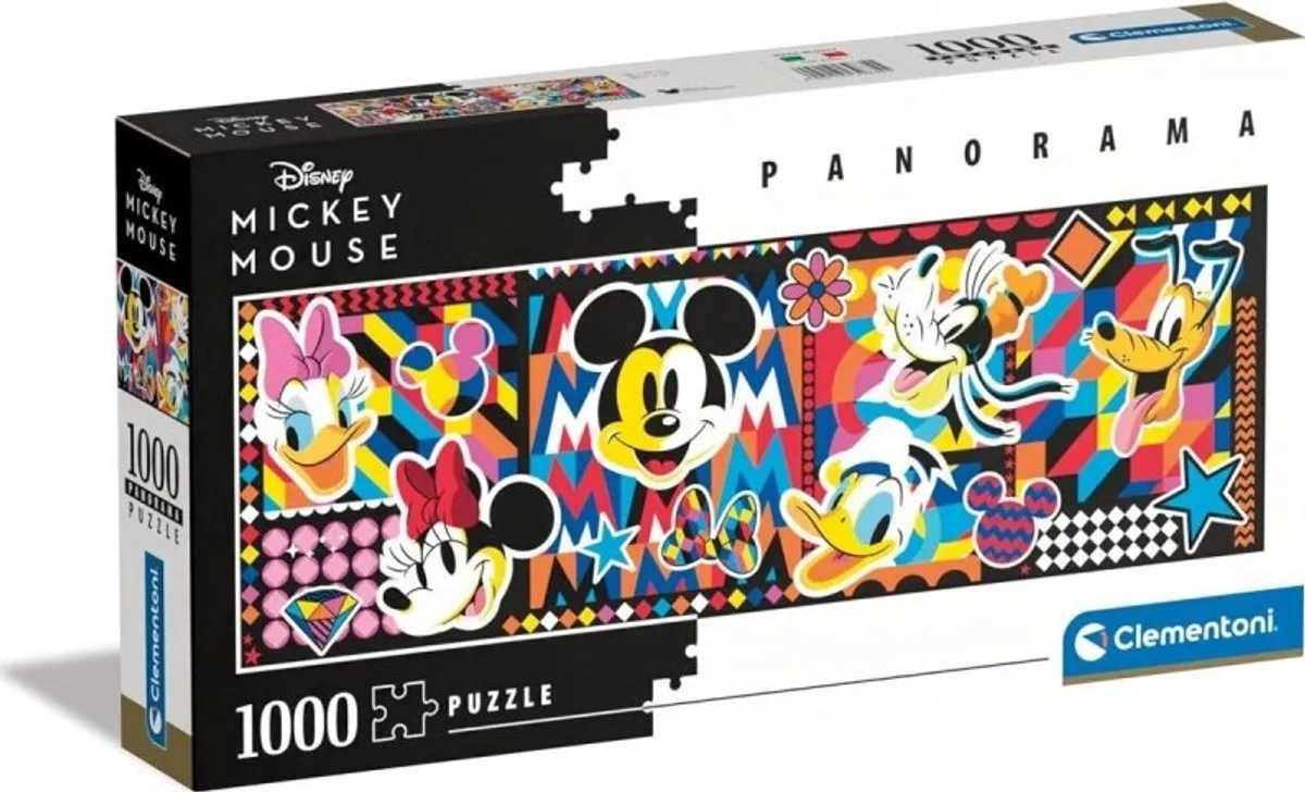 Mickey Mouse Puslespil - Panorama - 1000 Brikker - Clementoni