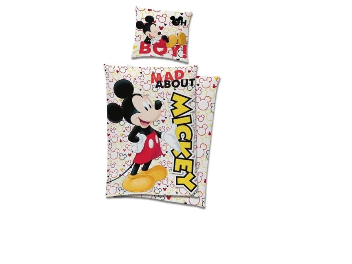 Mickey Mouse Sengetøj 150 X 210 Cm - 100 Procent Bomuld