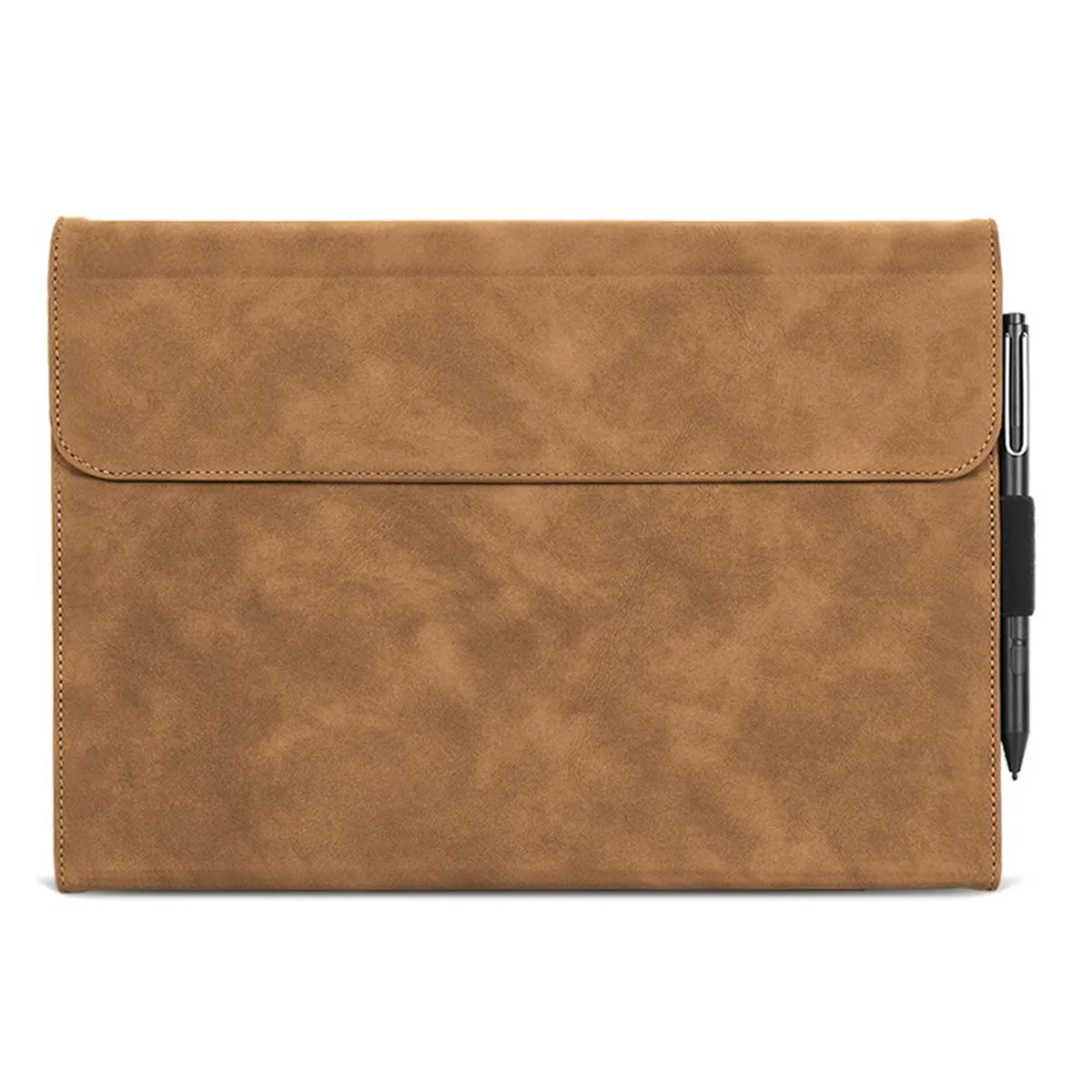 Microsoft Surface Pro 8 - Slim magnetisk læder cover - Brun